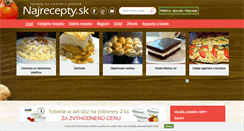 Desktop Screenshot of najrecepty.sk